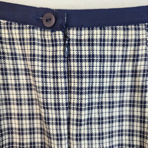 Susan Bristol Vintage Plaid Skirt Size 8 A-Line Classic Preppy Mod Careerchic - Picture 3 of 8